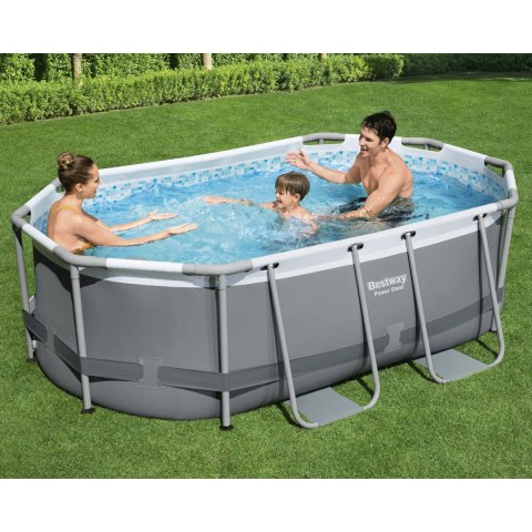 Basen ogrodowy stelażowy 305 x 200 x 84 cm 17w1 Bestway 5614A + maszynka do baniek GRATIS