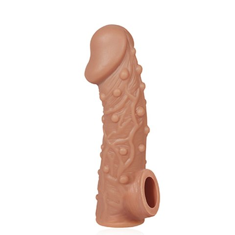 Nakładka na członka i jądra. Stymulujące wypustki. Cock Sleeve CS 002 M