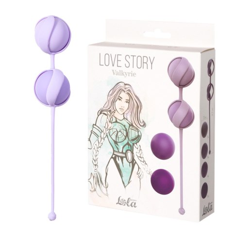 Kulki do pochwy, mięśnie Kegla. 4 kuleczki o różnej wadze. Valkyrie Purple