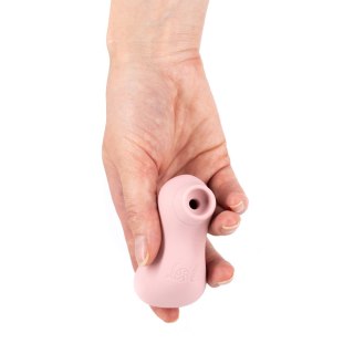 Masażer z funkcją ssania. Stymulator łechtaczki. Ducky
