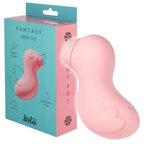 Masażer z funkcją ssania. Stymulator łechtaczki. Ducky