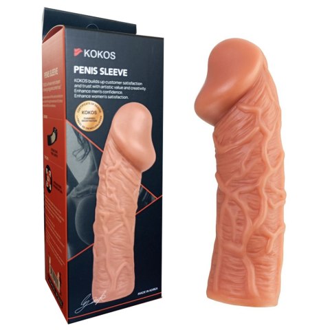 Przedłużka penisa pogrubia i wydłuża. Stymulacja - Penis Sleeve PS 001 L