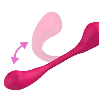 Silikonowy strap-on z wibracjami i pulsacjami. Mocna stymulacja.