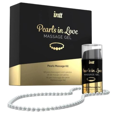 Sznur pereł z żelem silikonowym w pięknym opakowaniu. Prezent. Pearls In Love.