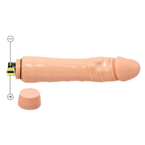 Dildo z wibracjami, realistyczny kształt penisa. Stymulacja pochwy. Dybbuk