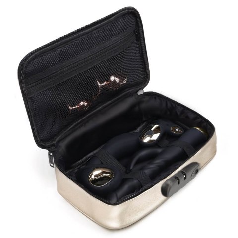 Kuferek na akcesoria erotyczne. Zamykany na szyfr Discreet Box Luxury Gold