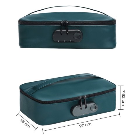 Kuferek na sex zabawki na zamek i kod, Discreet Box Luxury Green