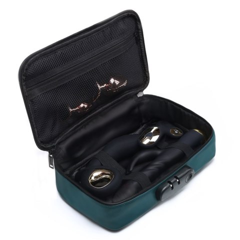 Kuferek na sex zabawki na zamek i kod, Discreet Box Luxury Green