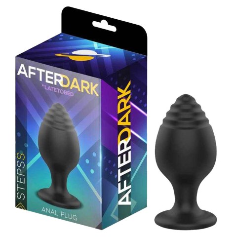 Silikonowy, czarny korek dla kobiet i mężczyzn Steps S Anal Plug 6 cm
