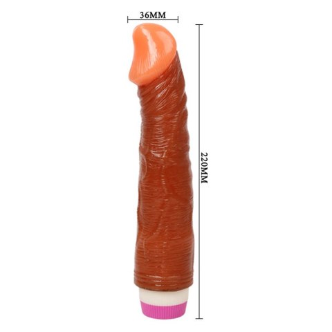 Wibrator damski, realistyczny penis z główką i żyłami. Stymulator pochwy