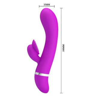 Wibrator rabbit silikonowy 30 trybów wibracji. Ergonomiczny kształt