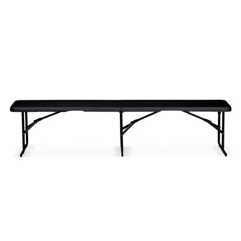 Ławka ogrodowa cateringowa składana 180 cm Plonos czarna