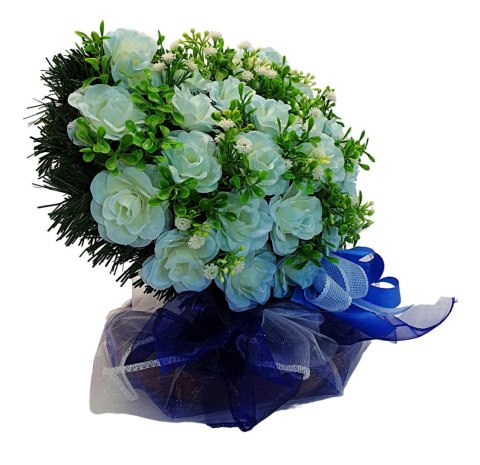 STROIK SERCE 33cm x 27cm NA MAŁY GRÓB SERDUSZKO NA CMENTARZ