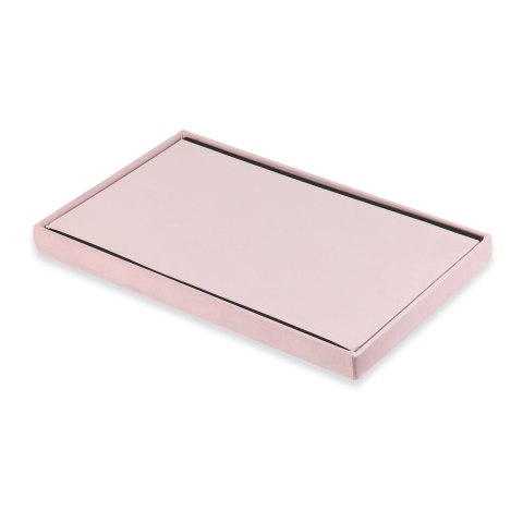 Pufa składana XL z guzikami - 60x38x38cm aksamit róż