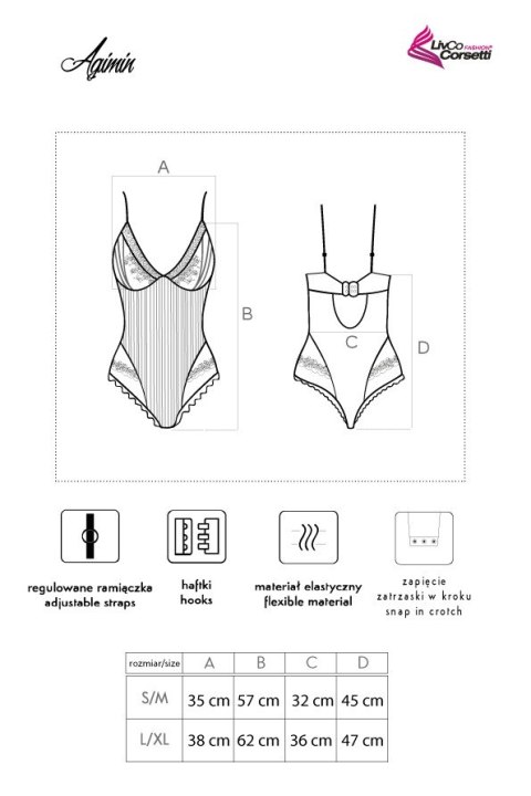 Body Agimin LC 90615 Dahila Collection rozmiar - S/M