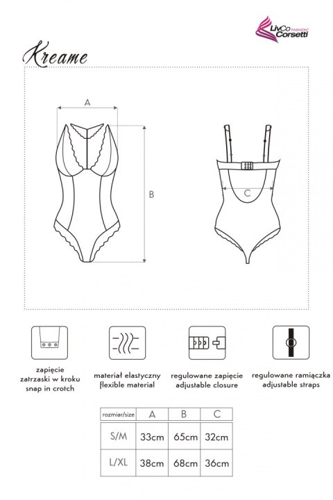 Body Kreame LC 90546 XX Corall Collection rozmiar - L/XL