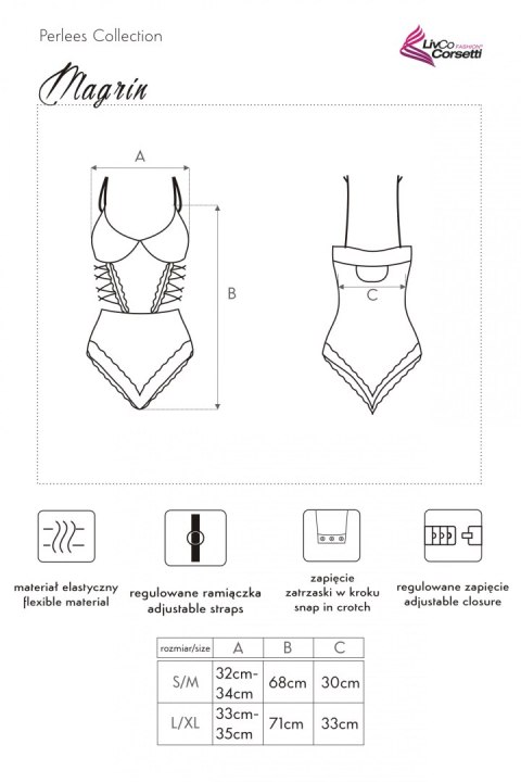Body Magrin LC 90591 Perlees Collection rozmiar - S/M