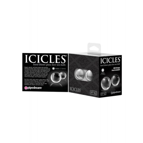 Icicles No.42 Medium Glass Ben-Wa Kulki stymulacyjne