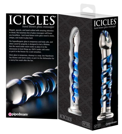 Icicles No. 5 Szklane Dildo Analne
