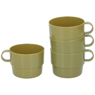 KUBEK TURYSTYCZNY 4SZT CAMP ACTIVE KHAKI