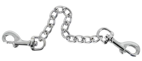 Metalowy łańcuszek z karabińczykami 15 cm