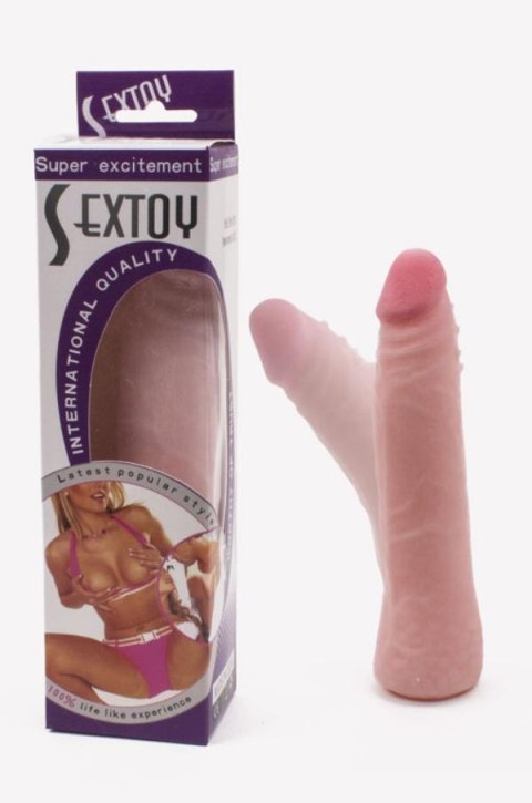 Solid Cyber Dong Dildo w cielistym kolorze 18,5 cm