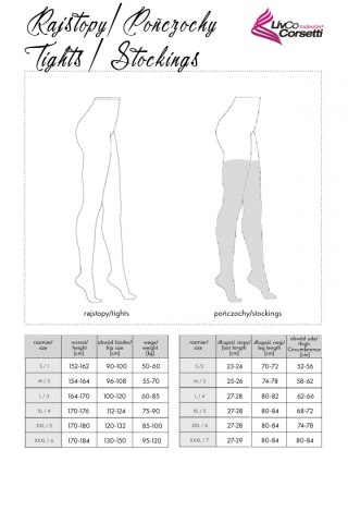 Legginsy / Rajstopy Miviena LC 60011 rozmiar- S/M