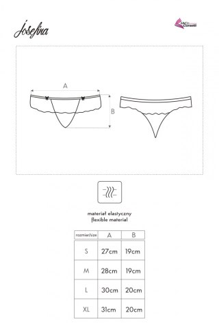 Stringi Josefina White LC 6063 rozmiar - M