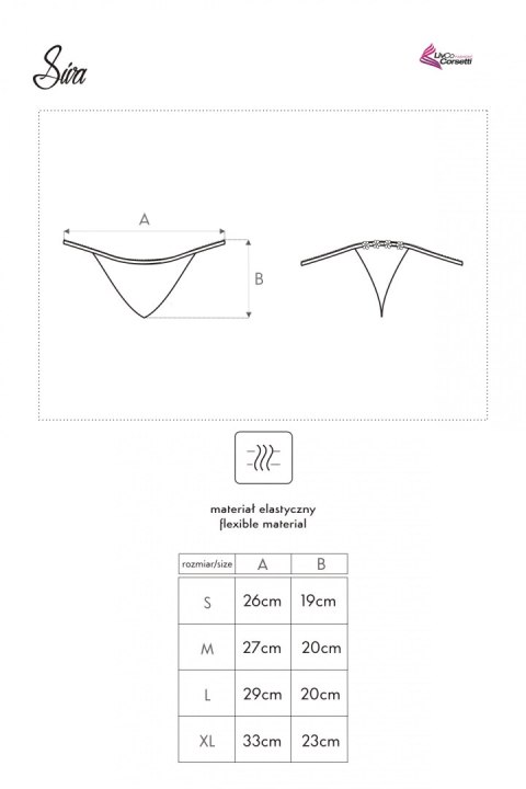 Stringi Siva LC 6065 rozmiar - S