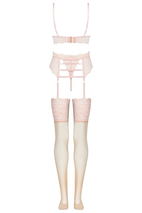 Zmysłowy komplet Flooranis Peach Emporio Collection rozmiar - L/XL