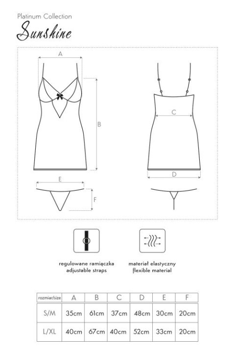 Koszulka i stringi Sunshine S/M