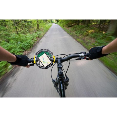 UCHWYT NA TELEFON SILIKONOWY DUNLOP OBRACANY 360 CZARNY