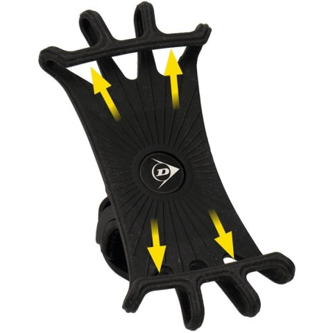 UCHWYT NA TELEFON SILIKONOWY DUNLOP OBRACANY 360 CZARNY