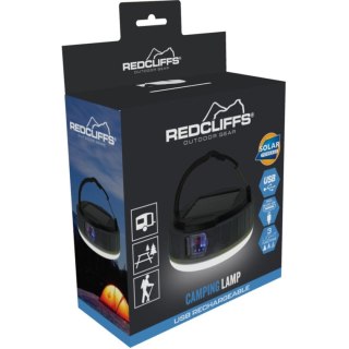 LATARKA LAMPA CAMPING SOLARNA USB REDCLIFFS