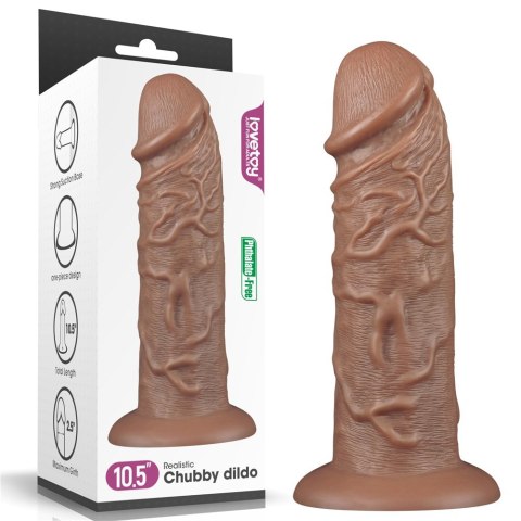 DILDO 10.5'' REALISTIC CHUBBY DILDO