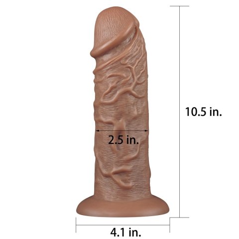 DILDO 10.5'' REALISTIC CHUBBY DILDO
