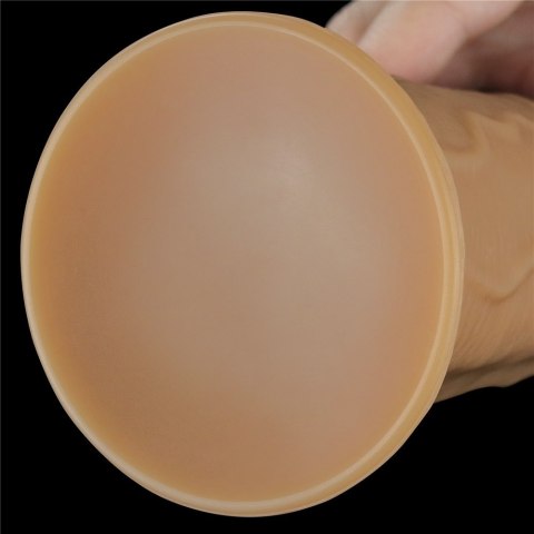 WIBRATOR 8.0'' DUAL LAYERED PLATINUM SILICONE ROTATOR
