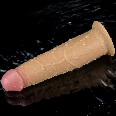 WIBRATOR 8.0'' DUAL LAYERED PLATINUM SILICONE ROTATOR