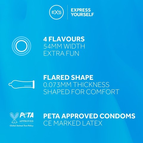 PREZERWATYWY 48 SZT. EXS MIX FLAVOURED