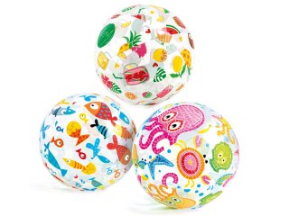 DMUCHANA PIŁKA PLAŻOWA Z NADRUKIEM 51 CM INTEX 59040 ANANAS