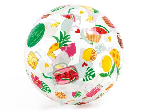 DMUCHANA PIŁKA PLAŻOWA Z NADRUKIEM 51 CM INTEX 59040 SMAKOŁYKI