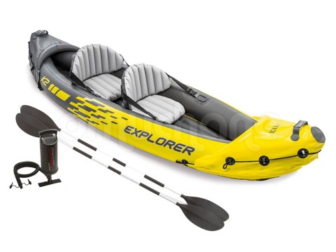 Kajak dmuchany Explorer K2 312 x 91 x 51 cm INTEX 68307 Kajak dmuchany Explorer K2 312 x 91 x 51 cm INTEX 68307