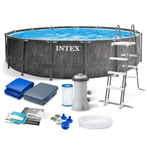 Basen ogrodowy stelażowy 457 x 122 cm zestaw 12w1 INTEX 26742 Basen ogrodowy stelażowy 457 x 122 cm zestaw 12w1 INTEX 26742