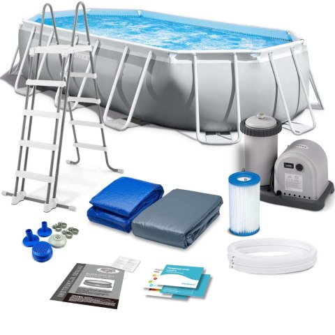 Basen ogrodowy stelażowy 503 x 274 x 122 cm zestaw 12w1 INTEX 26796 Basen ogrodowy stelażowy 503 x 274 x 122 cm zestaw 12w1 INTEX 26796