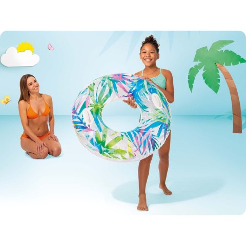 Koło do pływania kolorowe liście 97 cm XL INTEX 58263 Koło do pływania kolorowe liście 97 cm XL INTEX 58263
