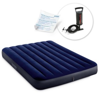 MATERAC DMUCHANY DWUOSOBOWY Z POMPKĄ TŁOKOWĄ INTEX 64758 - 68612