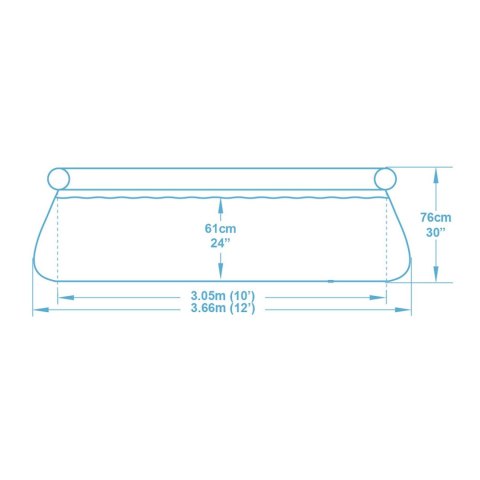 BASEN OGRODOWY ROZPOROWY 366 X 76 CM 9W1 BESTWAY 57445 BASEN OGRODOWY ROZPOROWY 366 X 76 CM 9W1 BESTWAY 57445