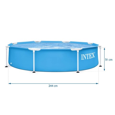BASEN OGRODOWY STELAŻOWY 244 x 51 CM 5W1 INTEX 28205 BASEN OGRODOWY STELAŻOWY 244 x 51 CM 5W1 INTEX 28205