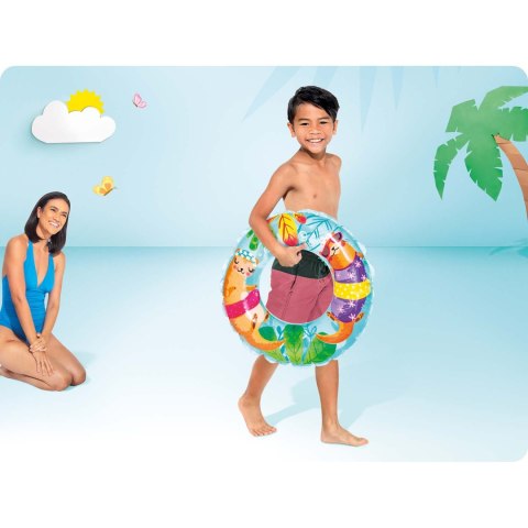 KOŁO DO PŁYWANIA KOLOROWE WYDRY 61 CM INTEX 59242 KOŁO DO PŁYWANIA KOLOROWE WYDRY 61 CM INTEX 59242