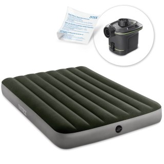 MATERAC DMUCHANY Z POMPKĄ ELEKTRYCZNĄ 191 X 137 X 25 CM INTEX 64778